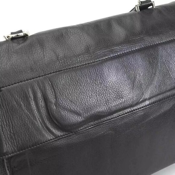 Authentic GIVENCHY Handbag Black Leather/Silvertone - e59455a - Picture 10 of 12